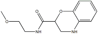 N-(2-methoxyethyl)-3,4-dihydro-2H-1,4-benzoxazine-2-carboxamide 구조식 이미지