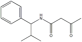 N-(2-methyl-1-phenylpropyl)-3-oxobutanamide Structure