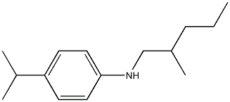 N-(2-methylpentyl)-4-(propan-2-yl)aniline Structure