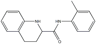 N-(2-methylphenyl)-1,2,3,4-tetrahydroquinoline-2-carboxamide 구조식 이미지