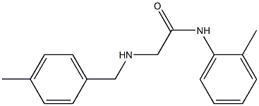 N-(2-methylphenyl)-2-{[(4-methylphenyl)methyl]amino}acetamide Structure