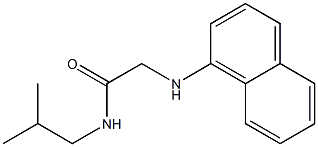 N-(2-methylpropyl)-2-(naphthalen-1-ylamino)acetamide 구조식 이미지