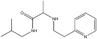 N-(2-methylpropyl)-2-{[2-(pyridin-2-yl)ethyl]amino}propanamide Structure