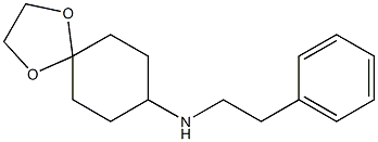 N-(2-phenylethyl)-1,4-dioxaspiro[4.5]decan-8-amine Structure