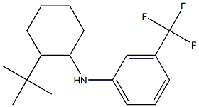 N-(2-tert-butylcyclohexyl)-3-(trifluoromethyl)aniline 구조식 이미지