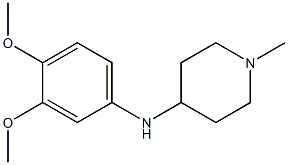 N-(3,4-dimethoxyphenyl)-1-methylpiperidin-4-amine 구조식 이미지