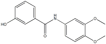 N-(3,4-dimethoxyphenyl)-3-hydroxybenzamide Structure