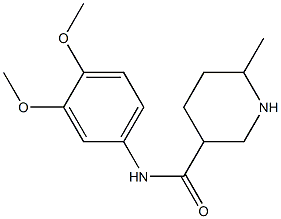 N-(3,4-dimethoxyphenyl)-6-methylpiperidine-3-carboxamide 구조식 이미지
