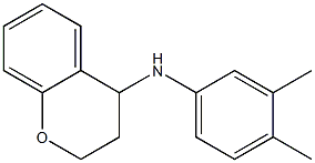 N-(3,4-dimethylphenyl)-3,4-dihydro-2H-1-benzopyran-4-amine Structure