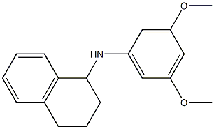 N-(3,5-dimethoxyphenyl)-1,2,3,4-tetrahydronaphthalen-1-amine 구조식 이미지