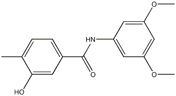 N-(3,5-dimethoxyphenyl)-3-hydroxy-4-methylbenzamide Structure