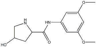 N-(3,5-dimethoxyphenyl)-4-hydroxypyrrolidine-2-carboxamide Structure