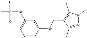 N-(3-{[(1,3,5-trimethyl-1H-pyrazol-4-yl)methyl]amino}phenyl)methanesulfonamide Structure