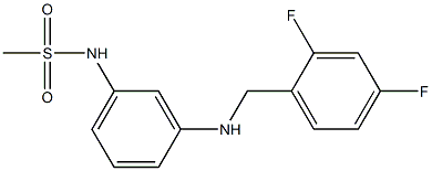 N-(3-{[(2,4-difluorophenyl)methyl]amino}phenyl)methanesulfonamide Structure