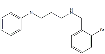 N-(3-{[(2-bromophenyl)methyl]amino}propyl)-N-methylaniline 구조식 이미지