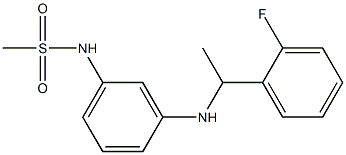 N-(3-{[1-(2-fluorophenyl)ethyl]amino}phenyl)methanesulfonamide Structure