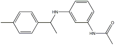 N-(3-{[1-(4-methylphenyl)ethyl]amino}phenyl)acetamide 구조식 이미지