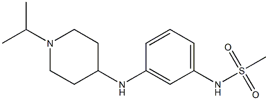 N-(3-{[1-(propan-2-yl)piperidin-4-yl]amino}phenyl)methanesulfonamide 구조식 이미지