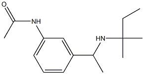 N-(3-{1-[(2-methylbutan-2-yl)amino]ethyl}phenyl)acetamide 구조식 이미지