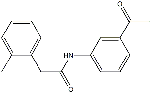 N-(3-acetylphenyl)-2-(2-methylphenyl)acetamide 구조식 이미지