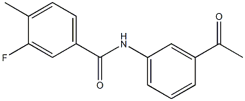 N-(3-acetylphenyl)-3-fluoro-4-methylbenzamide Structure