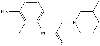 N-(3-amino-2-methylphenyl)-2-(3-methylpiperidin-1-yl)acetamide 구조식 이미지