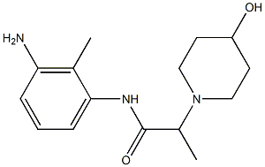 N-(3-amino-2-methylphenyl)-2-(4-hydroxypiperidin-1-yl)propanamide 구조식 이미지