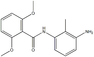 N-(3-amino-2-methylphenyl)-2,6-dimethoxybenzamide 구조식 이미지