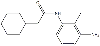 N-(3-amino-2-methylphenyl)-2-cyclohexylacetamide 구조식 이미지