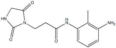 N-(3-amino-2-methylphenyl)-3-(2,5-dioxoimidazolidin-1-yl)propanamide 구조식 이미지