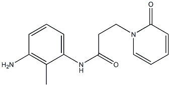 N-(3-amino-2-methylphenyl)-3-(2-oxopyridin-1(2H)-yl)propanamide 구조식 이미지