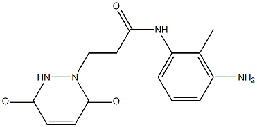 N-(3-amino-2-methylphenyl)-3-(3,6-dioxo-3,6-dihydropyridazin-1(2H)-yl)propanamide 구조식 이미지