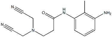 N-(3-amino-2-methylphenyl)-3-[bis(cyanomethyl)amino]propanamide 구조식 이미지