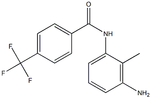 N-(3-amino-2-methylphenyl)-4-(trifluoromethyl)benzamide 구조식 이미지