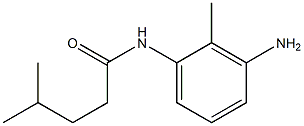 N-(3-amino-2-methylphenyl)-4-methylpentanamide 구조식 이미지