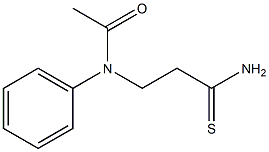 N-(3-amino-3-thioxopropyl)-N-phenylacetamide Structure