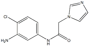 N-(3-amino-4-chlorophenyl)-2-(1H-imidazol-1-yl)acetamide 구조식 이미지