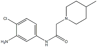 N-(3-amino-4-chlorophenyl)-2-(4-methylpiperidin-1-yl)acetamide 구조식 이미지