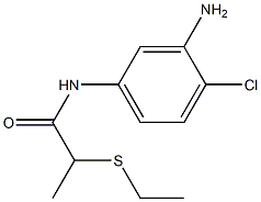 N-(3-amino-4-chlorophenyl)-2-(ethylsulfanyl)propanamide 구조식 이미지