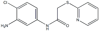 N-(3-amino-4-chlorophenyl)-2-(pyridin-2-ylsulfanyl)acetamide 구조식 이미지