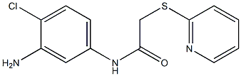 N-(3-amino-4-chlorophenyl)-2-(pyridin-2-ylsulfanyl)acetamide Structure