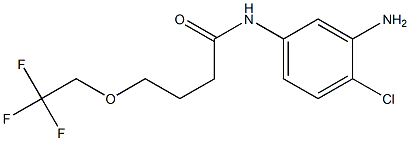 N-(3-amino-4-chlorophenyl)-4-(2,2,2-trifluoroethoxy)butanamide 구조식 이미지