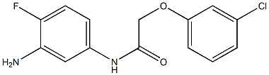 N-(3-amino-4-fluorophenyl)-2-(3-chlorophenoxy)acetamide 구조식 이미지