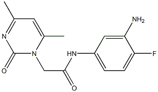 N-(3-amino-4-fluorophenyl)-2-(4,6-dimethyl-2-oxopyrimidin-1(2H)-yl)acetamide Structure