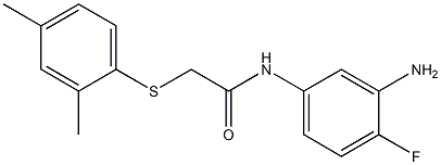 N-(3-amino-4-fluorophenyl)-2-[(2,4-dimethylphenyl)sulfanyl]acetamide Structure