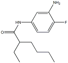 N-(3-amino-4-fluorophenyl)-2-ethylhexanamide 구조식 이미지