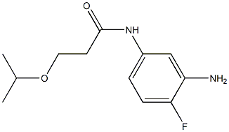 N-(3-amino-4-fluorophenyl)-3-(propan-2-yloxy)propanamide 구조식 이미지