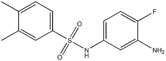 N-(3-amino-4-fluorophenyl)-3,4-dimethylbenzene-1-sulfonamide 구조식 이미지