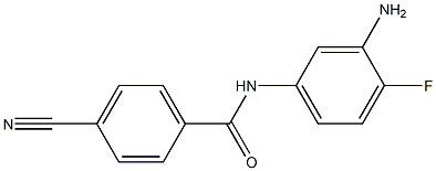 N-(3-amino-4-fluorophenyl)-4-cyanobenzamide Structure