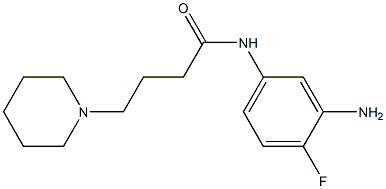 N-(3-amino-4-fluorophenyl)-4-piperidin-1-ylbutanamide Structure